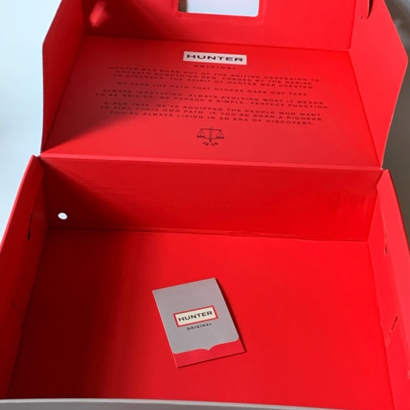 NEW RARE HUNTER Refined Short Gloss Rain Boots NAVY Size 7 - Picture 13 of 16